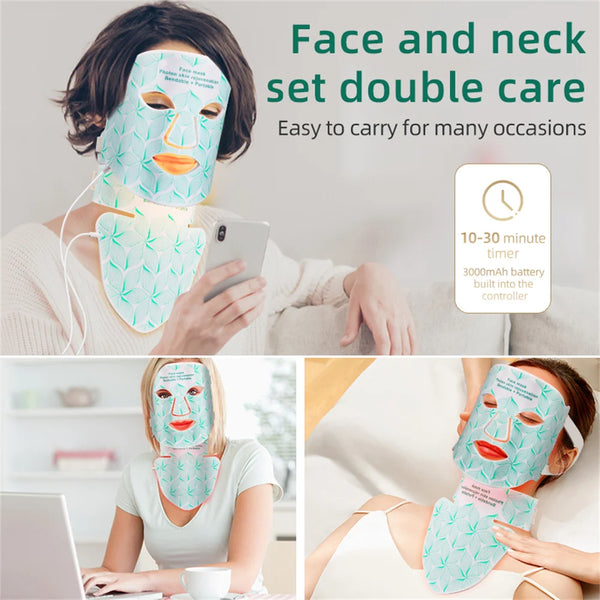 Máscara Facial Lumínica LED
